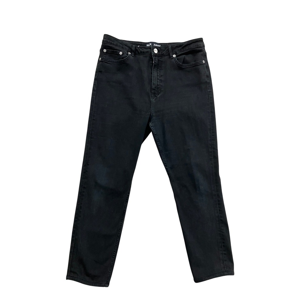 BLK DNM Jeans 8 Elm‎ Grey Faded Black Slim Tapered High Rise Denim Size 29